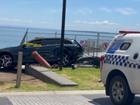 Two teenagers have been struck by a vehicle after it first crashed into a parked vehicle on Phillip Island in Victoria.