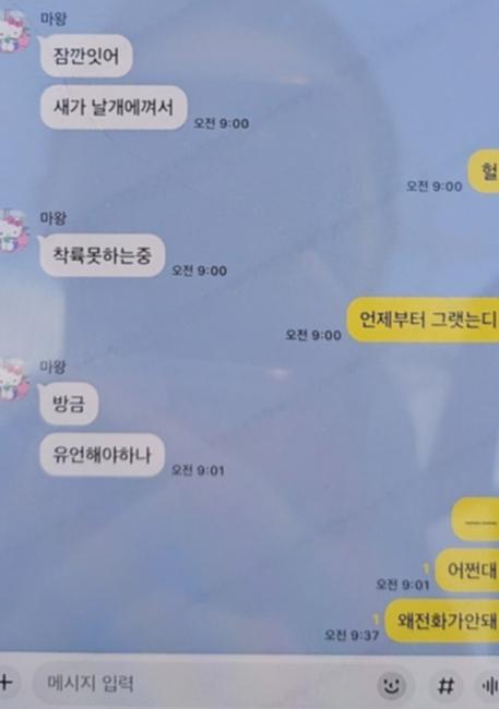 The KakaoTalk messages released by the families of the passengers on the Jeju Air flight JC-2216.