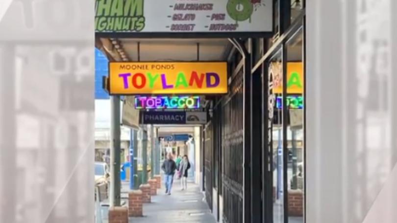 A tobacco sign outside the business was taken down, however, sales from the shop continued. 