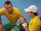 Lleyton Hewitt is backing his Aussie team star Alex de Minaur to be a grand slam challenger. (Mark Evans/AAP PHOTOS)