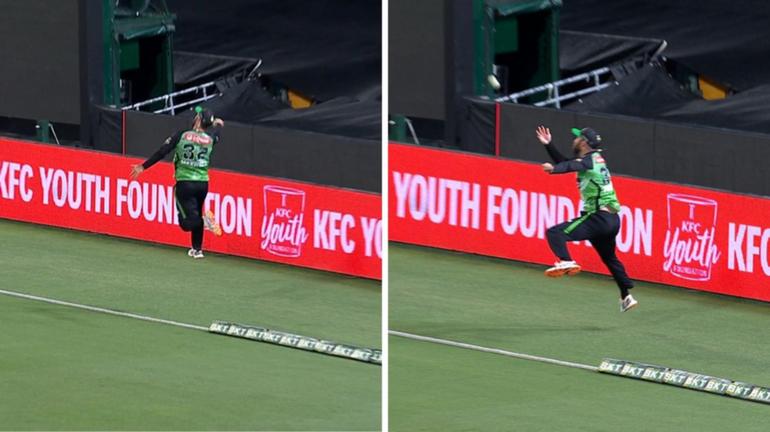 Glenn Maxwell’s stunning catch in the BBL. 