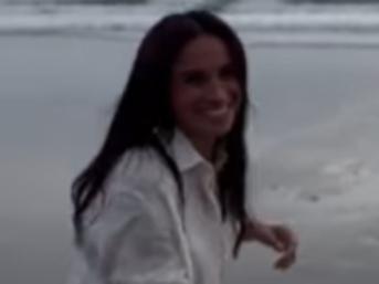 Meghan was seen on the beach in a new Instagram video.