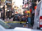 Police respond in the French Quarter after a car plowed into a crowd in New Orleans, Louisiana, USA, 01 January 2025. 