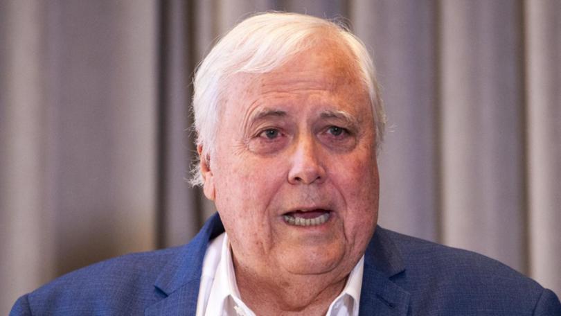 Clive Palmer is seeking to trademark a raft of terms relating to ‘teal’ and ‘The Teal Party’ for political and advertising usages.