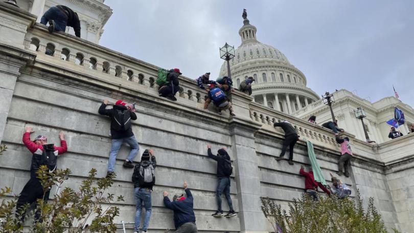 The January 6 riots at the Capitol in 2021. (AP PHOTO)