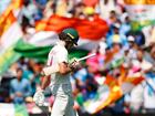 Sam Konstas of Australia looks dejected while leaving the field.