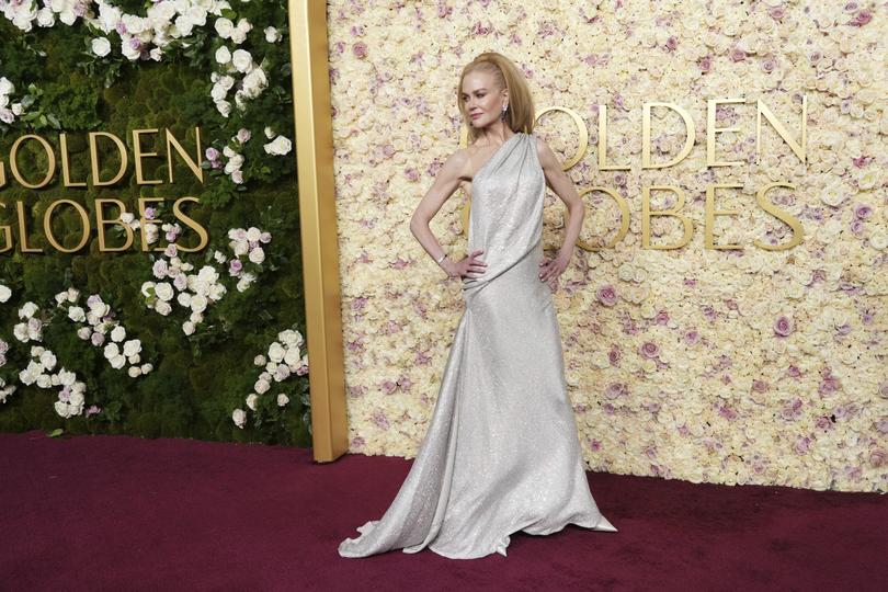 Nicole Kidman arrives at the 82nd Golden Globes on Sunday, Jan. 5, 2025, at the Beverly Hilton in Beverly Hills, Calif. (Photo by Jordan Strauss/Invision/AP)