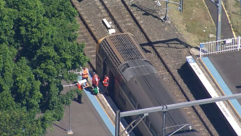 Boy seriously injured after fall from Sydney train.