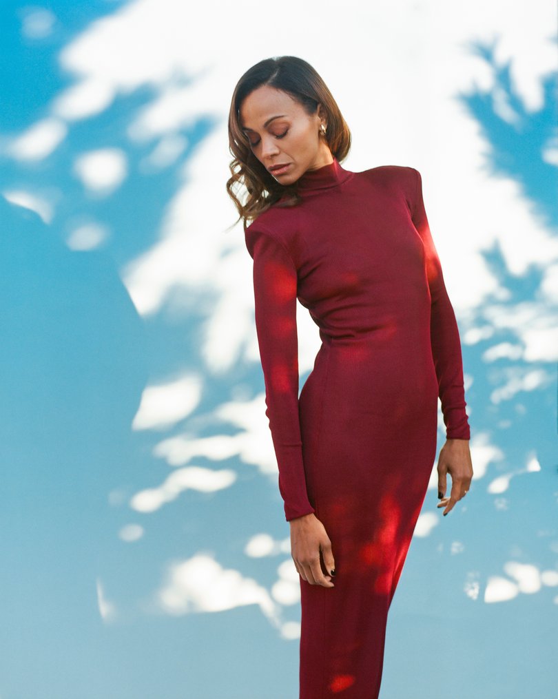 Zoe Saldana in New York on December 13, 2024.