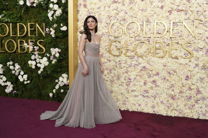 Monica Barbaro arrives at the 82nd Golden Globes.