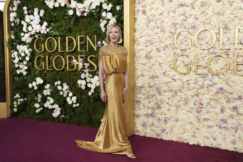 Cate Blanchett arrives at the 82nd Golden Globes.