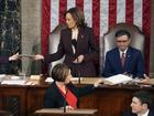 Vice President Kamala Harris oversaw a joint session of Congress to confirm the Electoral College votes of the US presidency. 