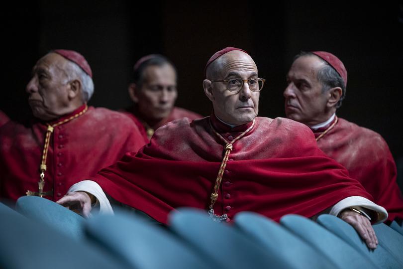 Conclave is about a papal election.