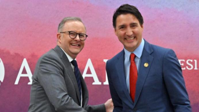 Anthony Albanese has paid tribute to Canadian Prime Minister Justin Trudeau who will soon resign. 