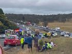 Several people have been injured in a crash on Hume Hwy in NSW.