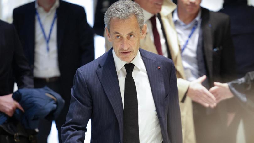 Former French president Nicolas Sarkozy arrives at Paris courthouse in Paris, on January 6, 2025, for the opening hearing of his trial on charges of accepting illegal campaign financing in an alleged pact with the late Libyan dictator Moamer Kadhafi. 