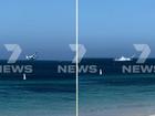 The moment a seaplane went down off Rottnest was captured by witnesses on the beach.