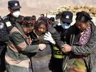 The epicentre of a large earthquake was in Tibet's Tingri county, in the foothills of the Himalayas. (AP PHOTO)