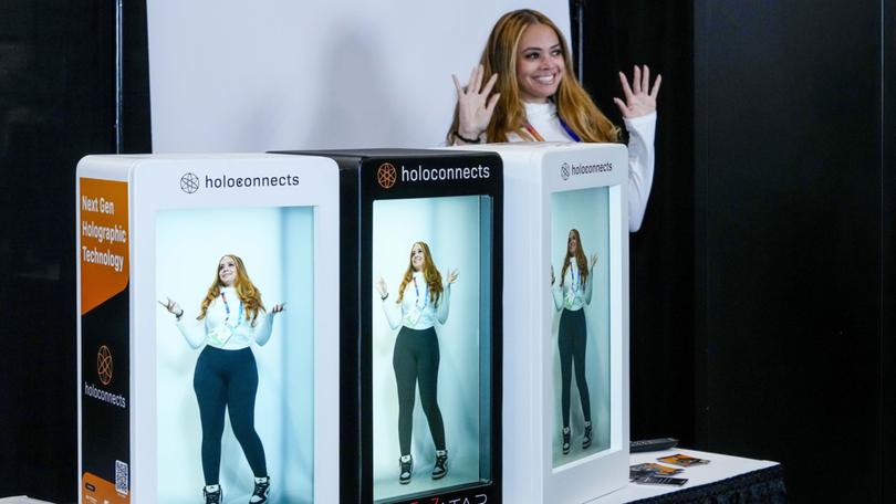 Holoconnects showcases their Holobox Mini hologram.