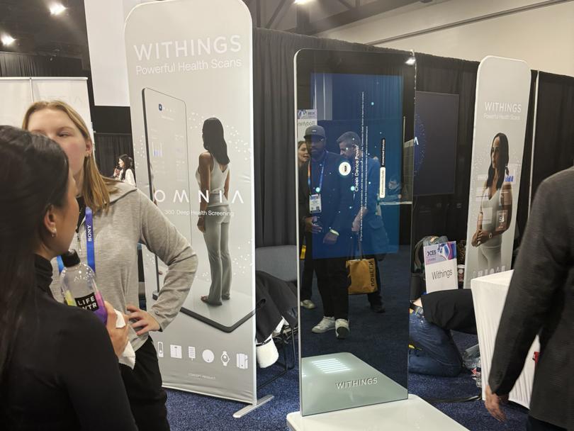 The Omnia by Withings is a full-body scanner in a mirror. 