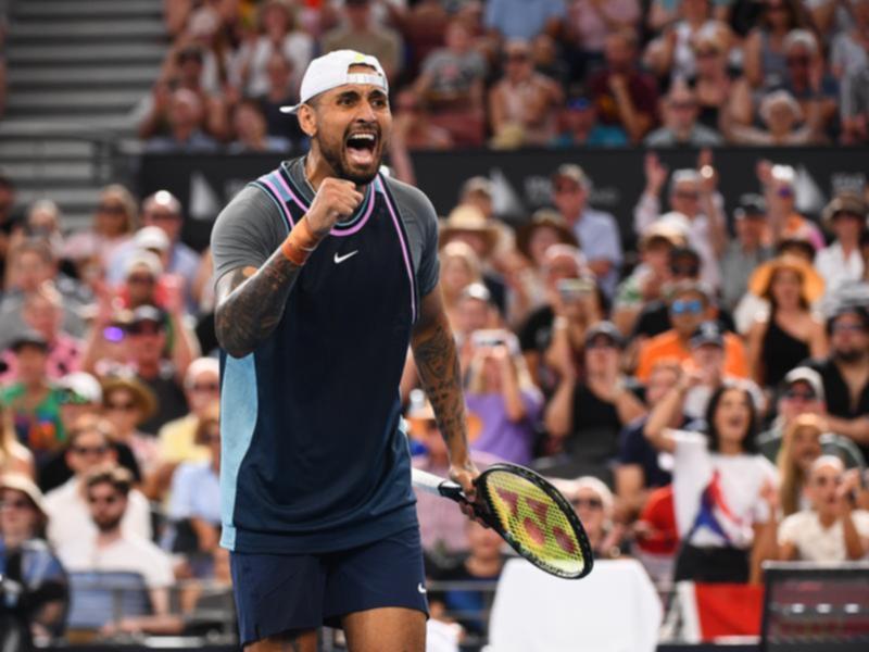 Nick Kyrgios is in doubt for the Australian Open because of an abdominal strain. 