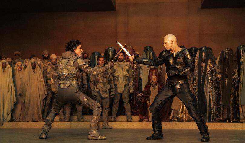 Timothee Chalamet and Austin Butler in Dune: Part Two.