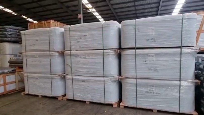 The logistics company is holding hundreds of spa products due to the unpaid bill.