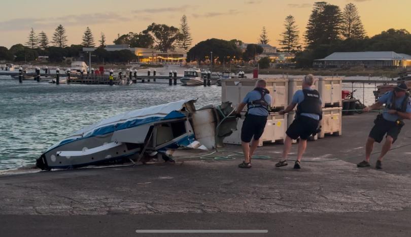 Authorities recovered wreckage from the plane and hauled it back to shore ahead of an investigation into what triggered the emergency.