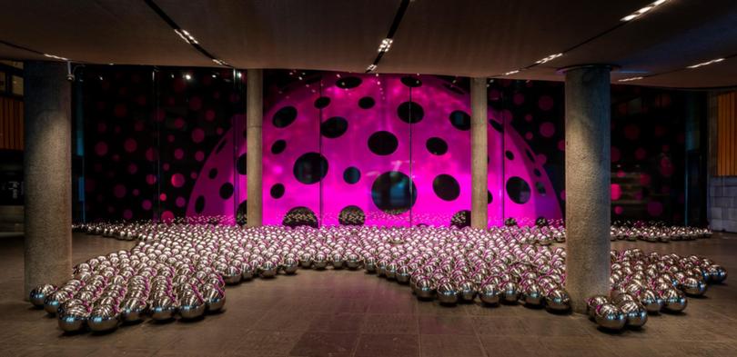 Narcissus Garden is among the room-size installations by Yayoi Kusama at the NGV.