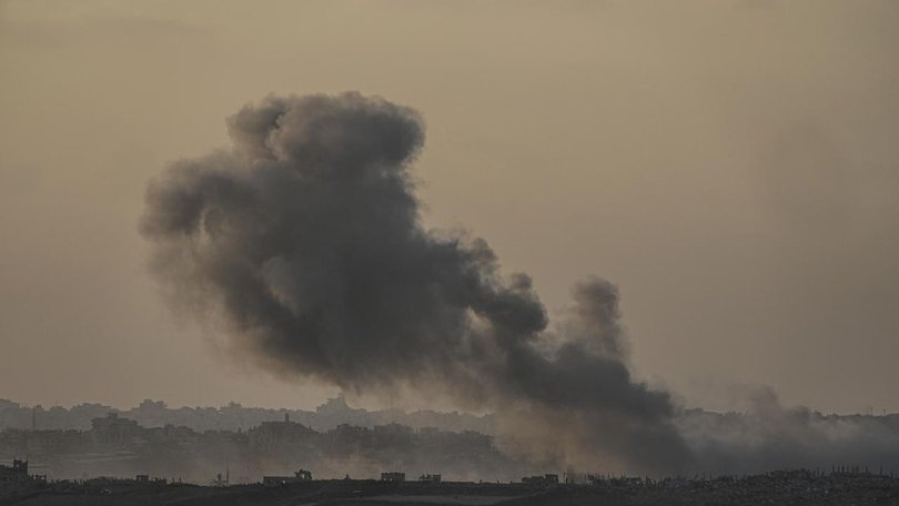 Medical workers say two Israeli air strikes have killed at least 20 people in Gaza City.