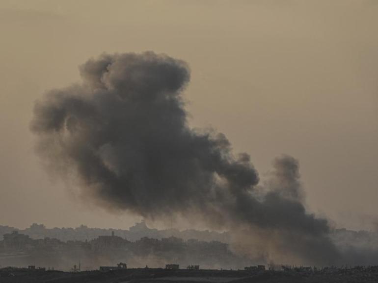 Medical workers say two Israeli air strikes have killed at least 20 people in Gaza City.