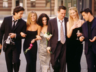 Matthew Perry (third from left) gave Lisa Kudrow (second from left) a cookie jar he swiped from the set of Friends. 