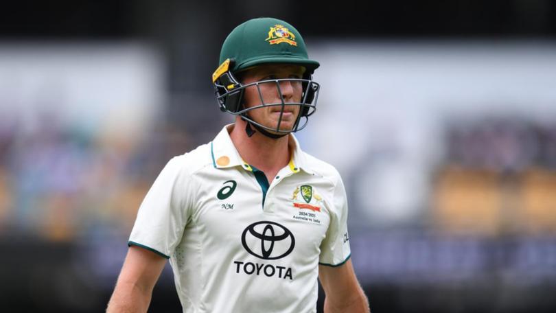 After a tough start to his Test career, Nathan McSweeney is set to return to the Aussie squad. (Jono Searle/AAP PHOTOS)