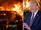 Donald Trump has blamed Joe Biden and Gavin Newsom for the deadly Los Angeles fires.