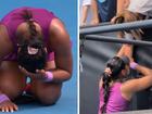 Destanee Aiava was overcome with emotion after winning through to the main draw. 