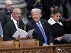 Ex-President Barack Obama and President-elect Donald Trump sat with each other at Jimmy Carter's funeral.