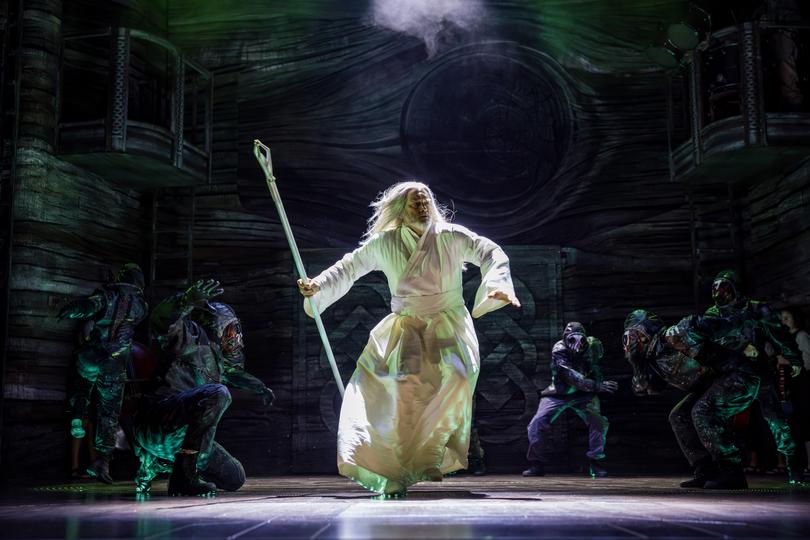 Lord of the Rings - A Musical Tale condenses J.R.R. Tolkien’s 1000-plus-page book into a three-hour stage production.