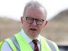 Australian Prime Minister Anthony Albanese and Member for Pearce Tracey Roberts have attended a sod turning for the new Alkimos Aquatic Centre. Pictured is the PM at the site in Alkimos Justin Benson-Cooper