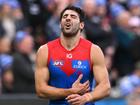 Christian Petracca has suffered another injury setback, sustaining a cracked rib at training. (James Ross/AAP PHOTOS)