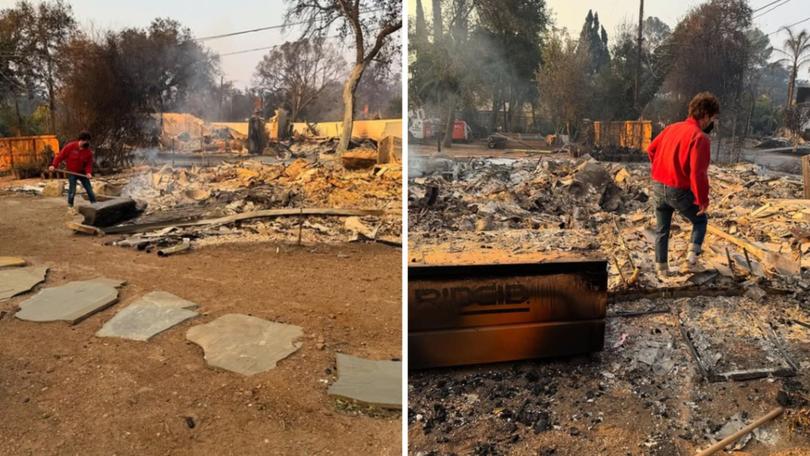 Mandy Moore says part of her home in Altadena was destroyed by the fires.