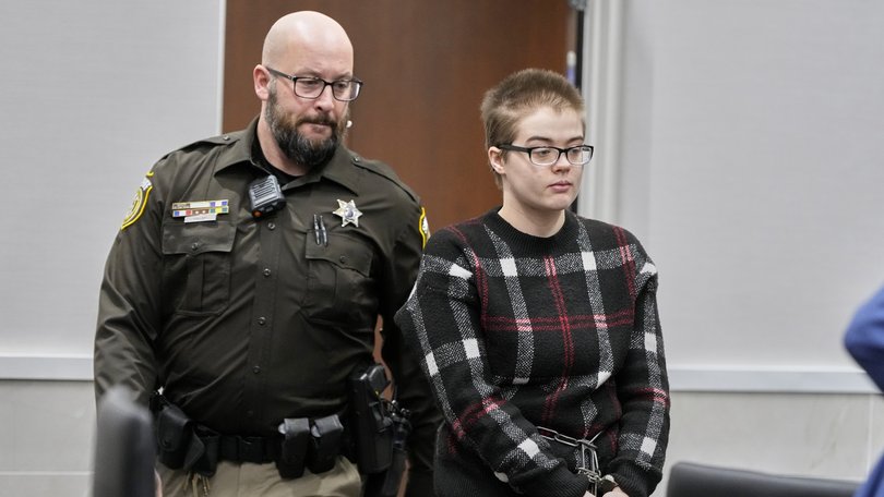 Morgan Geyser appears in a Waukesha County courtroom Thursday, Jan. 9, 2025, in Waukesha, in the US state of Wisconsin