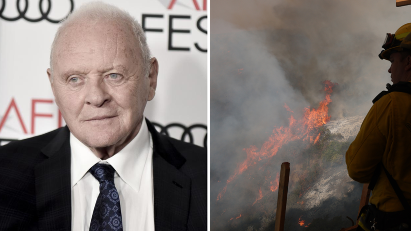 Anthony Hopkins’ Los Angeles home has been destroyed in the wildfires ravaging the city.