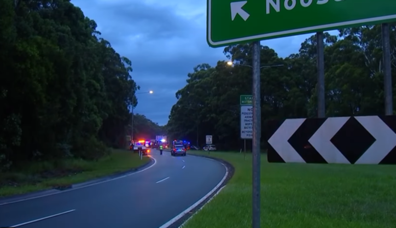 The silver Mitsubishi Triton was travelling north on the Sunshine Motorway in Peregian Springs when the accident occurred.