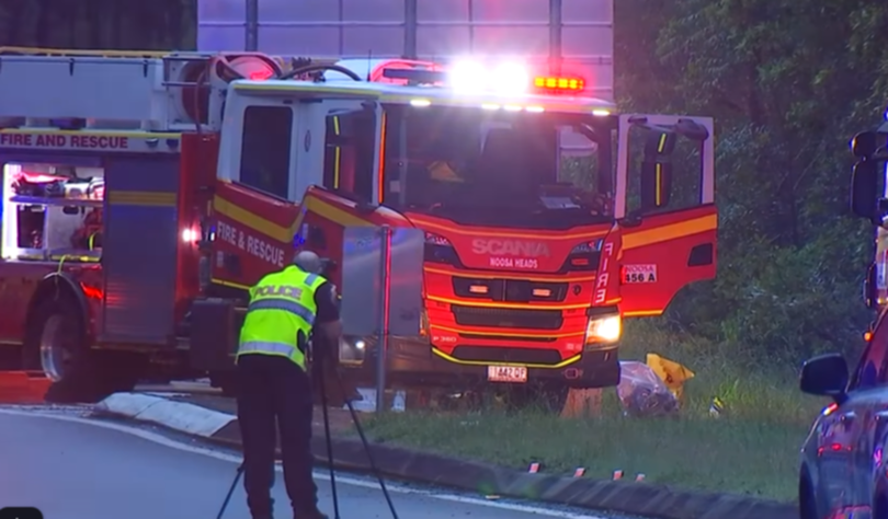 Fire crews used the jaws of life to free the driver.