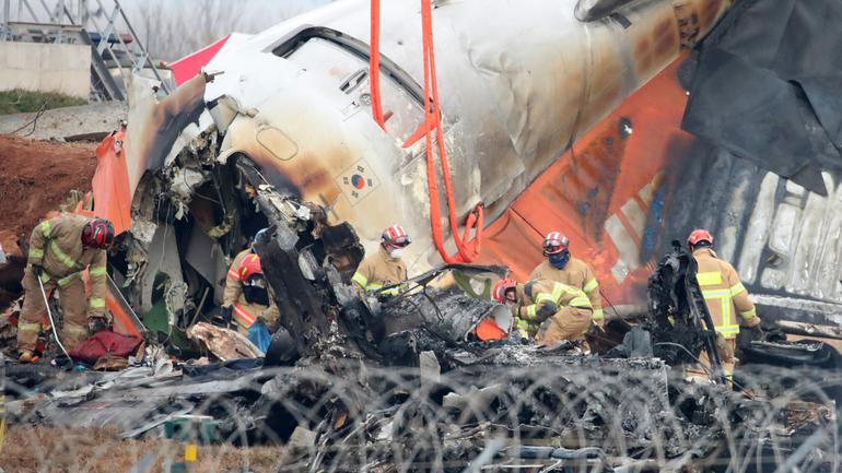 eju Air Flight 7C2216 crashed at Muan International Airport in South Korea after skidding off the runway and colliding with a wall.