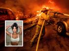 Kim Kardashian lives near the epicentre of one of this week's fires.