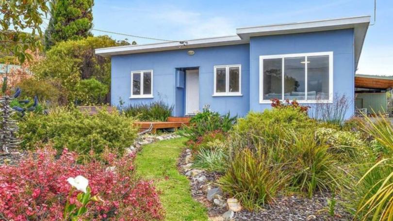 This home, now for sale, is on the south-east coast of Tasmania, which has seen some of the highest price rises in the five years since the pandemic began.