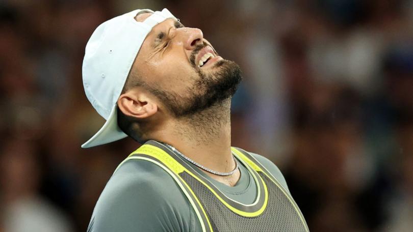 Kyrgios has crashed out of the Australian Open.