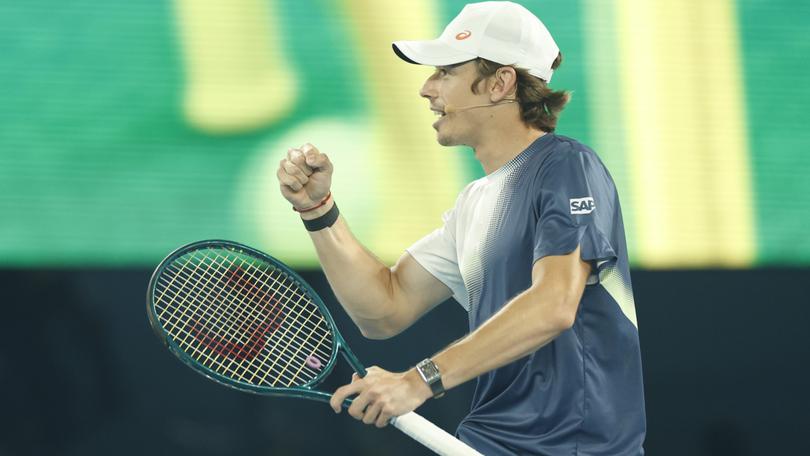 Alex de Minaur will ride a wave of local support in his first-round Australian Open match.