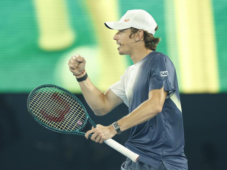 Alex de Minaur will ride a wave of local support in his first-round Australian Open match.